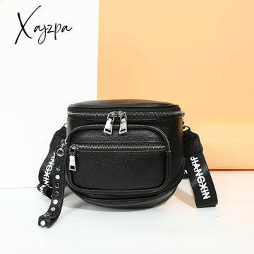 High Quality 100% Cowskin Female Shoulder Crossbody Tote Bags Genuine Leather Saddle For Women